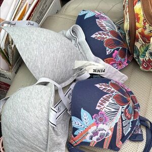 Gray and Floral Bras Victoria’s Secret bundle